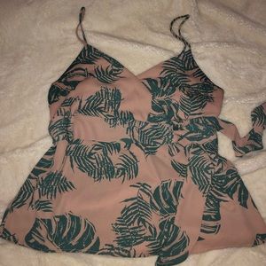 Blush Palm Print Tank